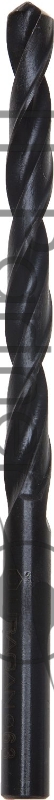 Сверло URAGAN BAGIRA по металлу, цилиндрический хвостовик, быстрорежущая сталь HSS, 6,6х101мм, 1шт