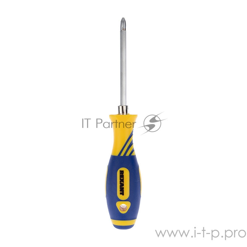 Отвертка комбинированная, двухсторонний стержень 120 мм (Крестовая PH 2, Шлицевая SL 6 мм), двухкомпонентная рукоятка | 12-4741 | REXANT