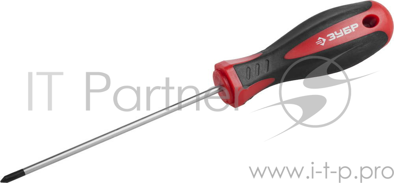 Отвертка МАСТЕР, Cr-v, эргономичная двухкомпонентная рукоятка, PH0x100мм | 25062-0-100_z02 | ЗУБР