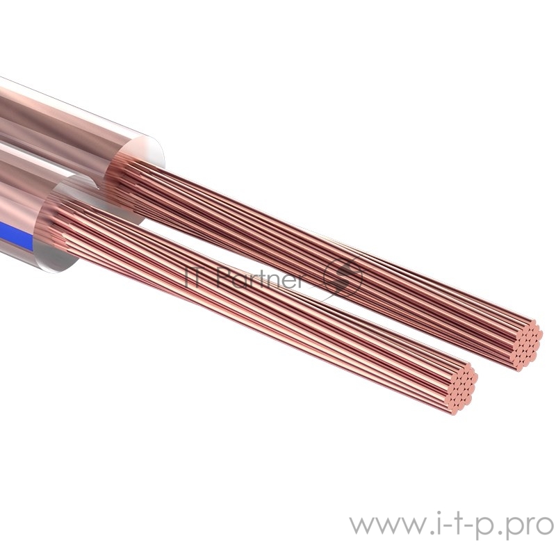 Кабель акустический 2х0,25 мм? прозрачный BLUELINE (бухта 100 м) | 01-6201-6 | PROconnect