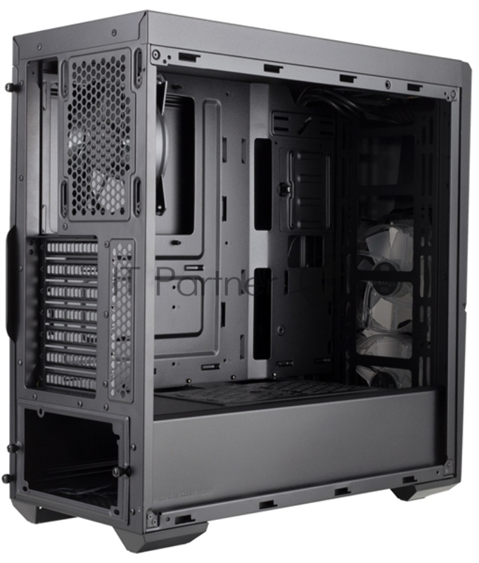 MasterBox K500 ARGB MCB-K500D-KGNN-S02 with 2x ARGB LED fan and ARGB LED striping, Tempered glass side panel