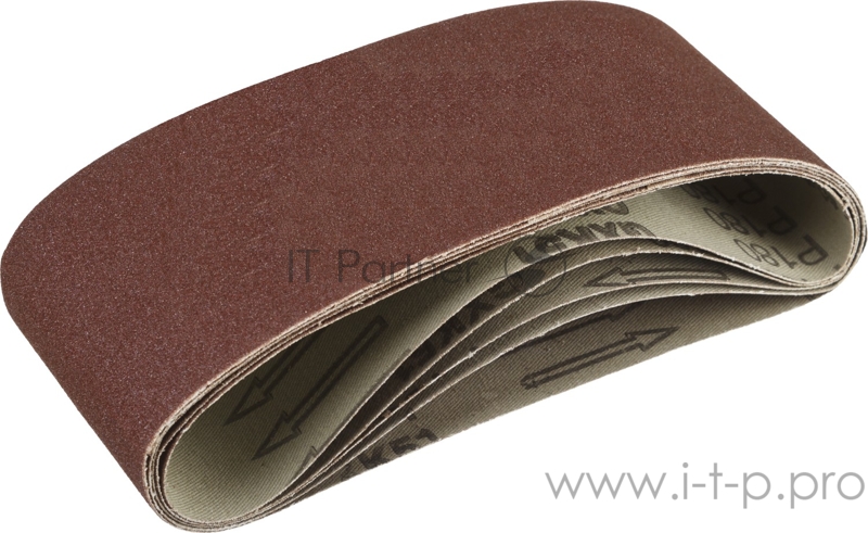 Лента шлифовальная СТАНДАРТ ЗУБР 75х457 мм, P180, для ЛШМ, 5 шт.