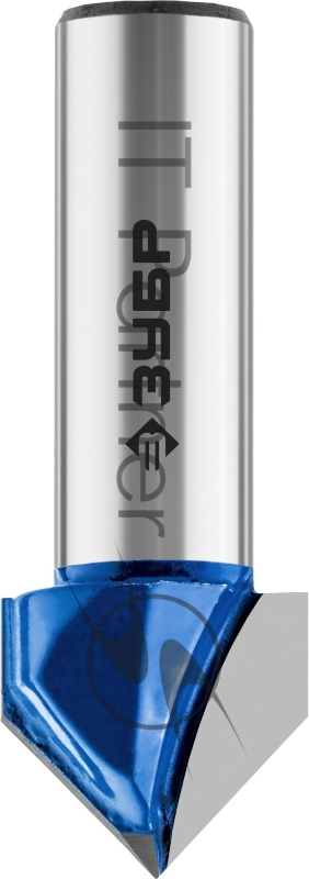 Фреза пазовая галтельная V-образная ЗУБР 19x17,5мм, угол 90°мм