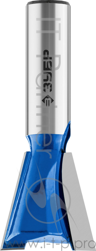 Фреза пазовая фасонная Ласточкин Хвост ЗУБР 25.4x26мм, угол 14°