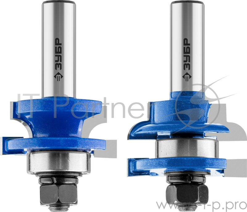 Набор фрез рамочных №3 ЗУБР 41,3x23мм, хвостовик 12мм