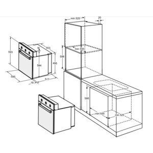 Духовой шкаф Электрический Weissgauff EOV 19 MX нержавеющая сталь/черный