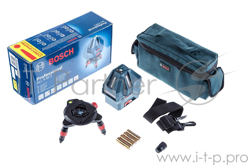 Лазерные дальномеры, уровни, детекторы Bosch GLL 5-50X 0601063N00 Лазерный нивелир { до 50 м с приемником }