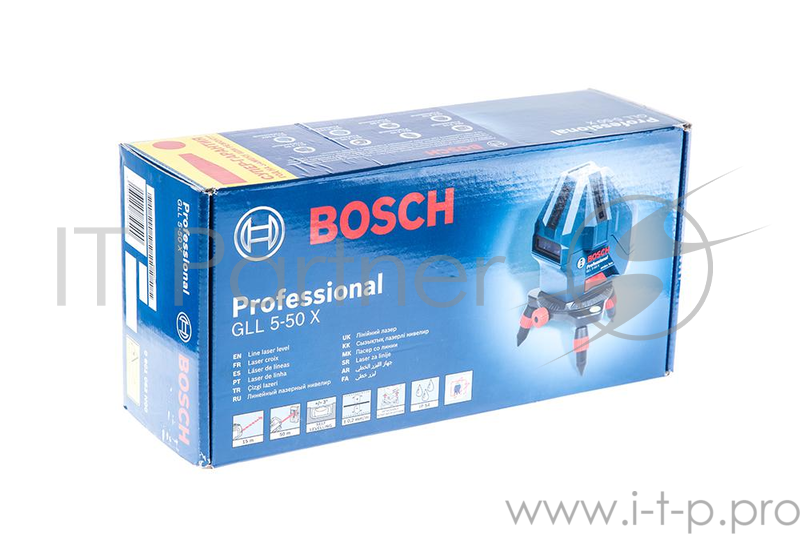 Лазерные дальномеры, уровни, детекторы Bosch GLL 5-50X 0601063N00 Лазерный нивелир { до 50 м с приемником }