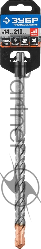 Бур ЗУБР Профессионал SDS-plus 14 x 210 мм
