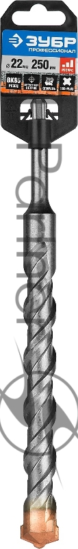 Бур ЗУБР Профессионал SDS-plus 22x250 мм