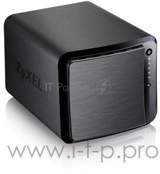Сетевые хранилища ZYXEL NAS542-EU0101F Сетевое хранилище, 4 отсека для HDD (max. 48Gb), 2xGLAN, Link Aggregation, 3xUSB3.0, слот для карт SD/XC