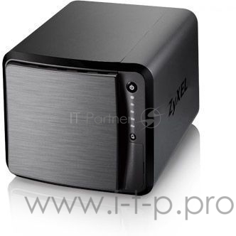 Сетевые хранилища ZYXEL NAS542-EU0101F Сетевое хранилище, 4 отсека для HDD (max. 48Gb), 2xGLAN, Link Aggregation, 3xUSB3.0, слот для карт SD/XC
