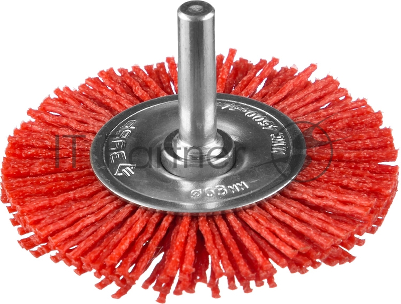 Щетка дисковая для дрели ЗУБР ПРОФЕССИОНАЛ, нейлоновая проволока с абразивным покрытием, 63мм