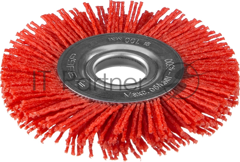Щетка дисковая для УШМ ЗУБР ПРОФЕССИОНАЛ, нейлоновая проволока с абразивным покрытием, 100х22мм