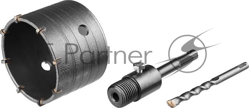 Коронка по бетону СИБИН 29216-80 SDS-Plus, в сборе, d=80мм