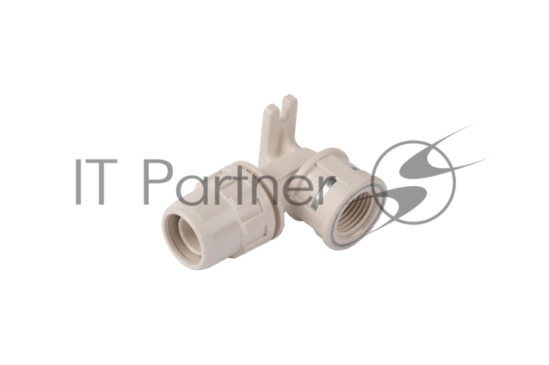 Муфта ЗУБР ШиреФит соединительная угловая 90°, с креплением, штуцер с гайкой - внутренняя резьба, 16мм-1/2