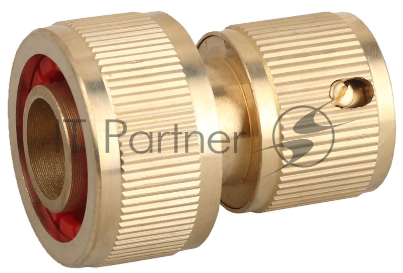 Соединитель быстросъёмный для шланга, из латуни GRINDA EXPERT 3/4, с автостопом