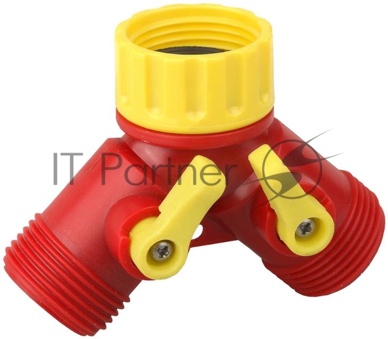 Распределитель поливочный многоканальный GRINDA GS-2, 3/4, двухканальный, с внутренней резьбой