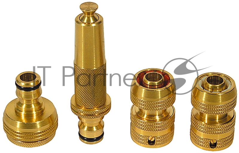 Набор: наконечник регулируемый и адаптеры, из латуни RACO PROFI 3/4+1 (5 шт: 4246-55005, -55007, -55012 с переходником, -55021)
