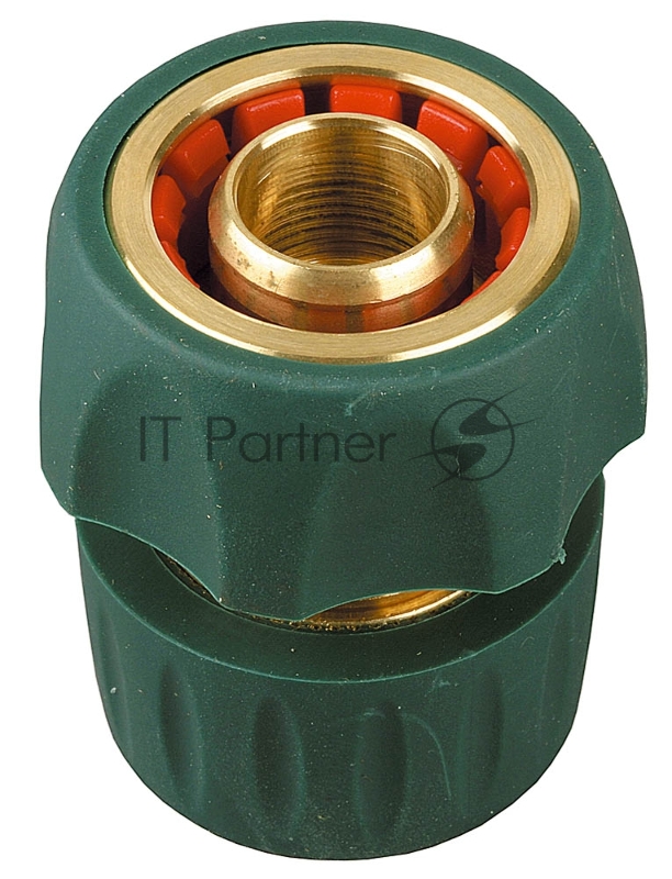Соединитель RACO PROFI-PLUS 3/4, с автостопом, быстросъемный для шланга, из латуни с TPR
