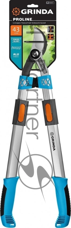 Сучкорез F-900T с коваными лезвиями, плоскостной, телескопический, GRINDA
