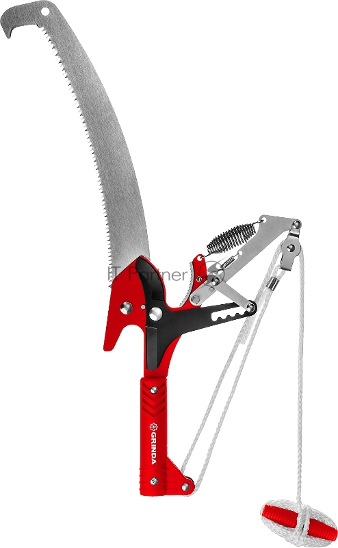 Штанговый сучкорез HX-350 с храповым механизмом и пилой с режущим крюком, GRINDA