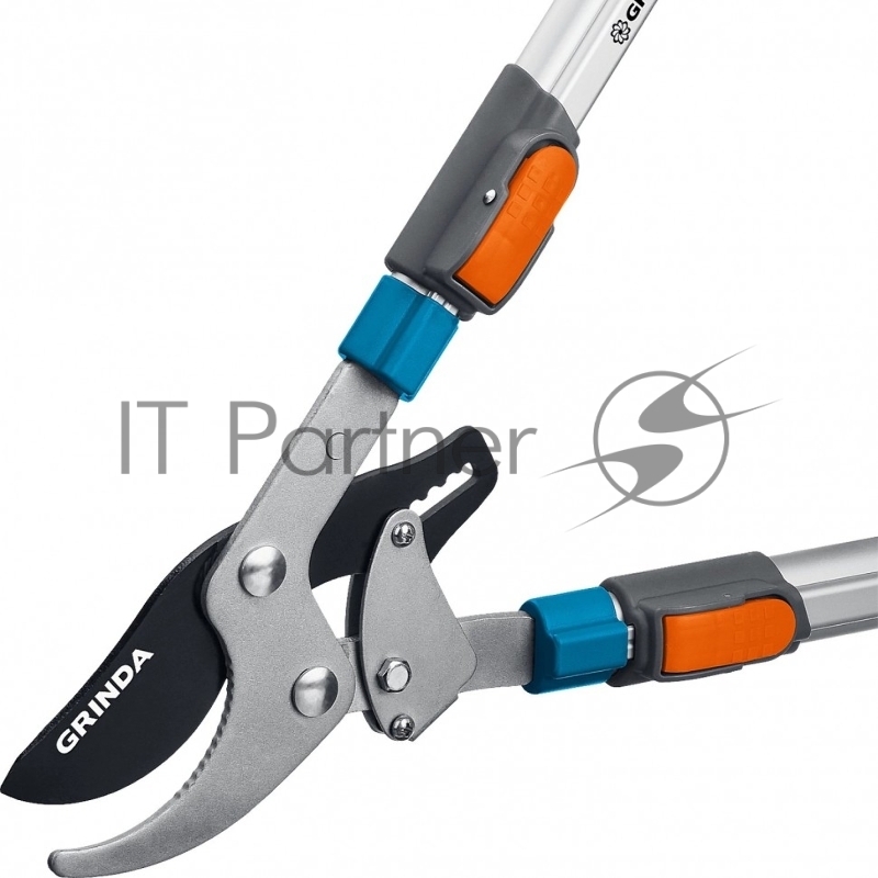 Сучкорез TX-980A контактный телескопический с храповым механизмом, GRINDA