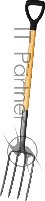 Вилы GRINDA PROLine 280x180x1200 мм, с деревянным черенком и пластиковой рукояткой
