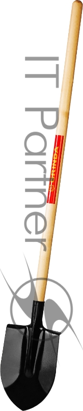 Лопата штыковая, деревянный черенок, GRINDA