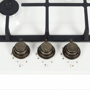 Газовая панель MAUNFELD EGHE.43.33CBG.R/G Газовая панель MAUNFELD EGHE.43.33CBG.R/G/ газ, ширина 45 см, 3 конфорки, слоновая кость