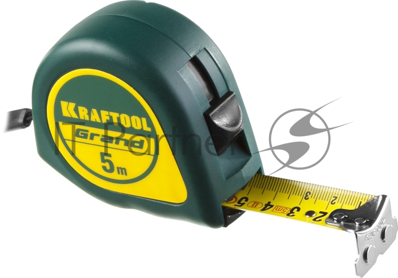 Рулетка KRAFTOOL GRAND 5м / 25мм с ударостойким корпусом (ABS) и противоскользящим покрытием