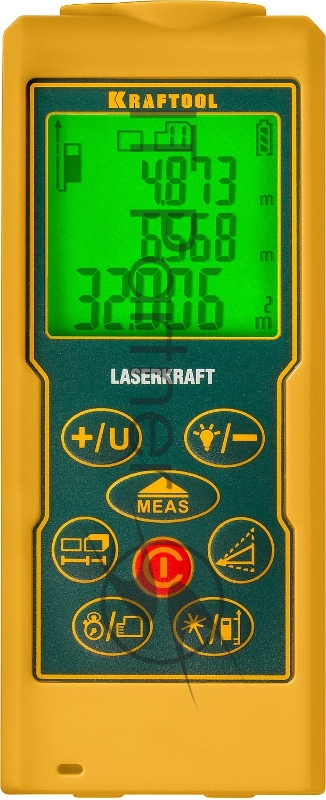 Дальномер лазерный KRAFTOOL LASER-KRAFT, дальность 5см - 70м, точность 1,5мм, 34760