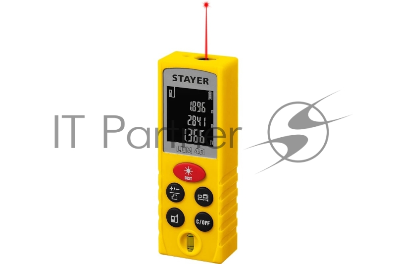Дальномер лазерный STAYER Professional LDM-40, дальность 40 м, 5 функций