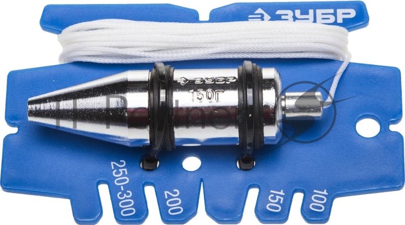 Отвес ЗУБР ЭКСПЕРТ строительный со шнуром и безопасным наконечником, 150 г