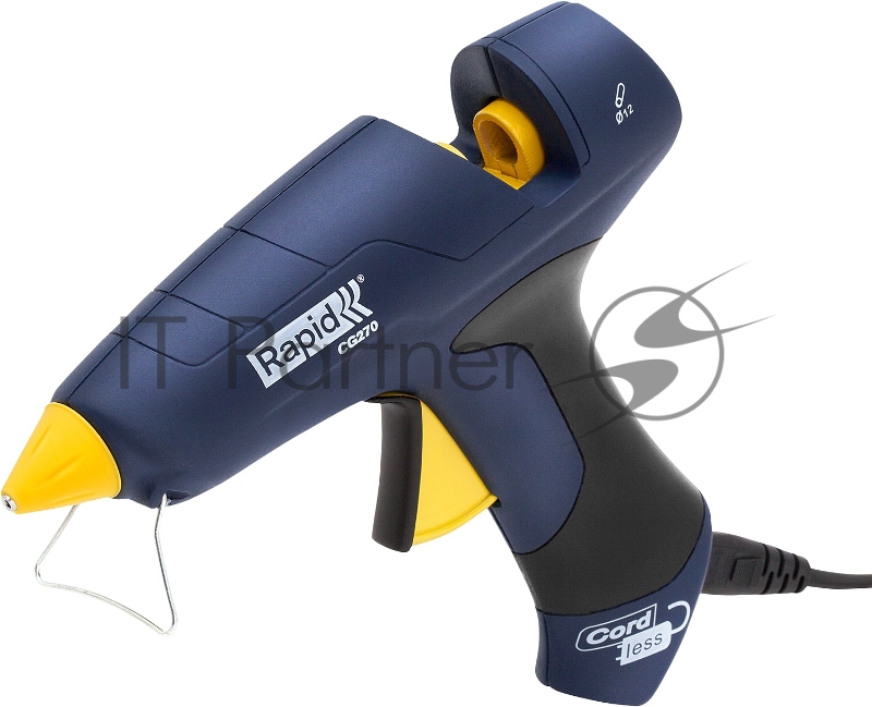 Термоклеящий пистолет RAPID CG270 d12 мм, беспроводной, расход 350 г/ч, время нагрева 3 мин