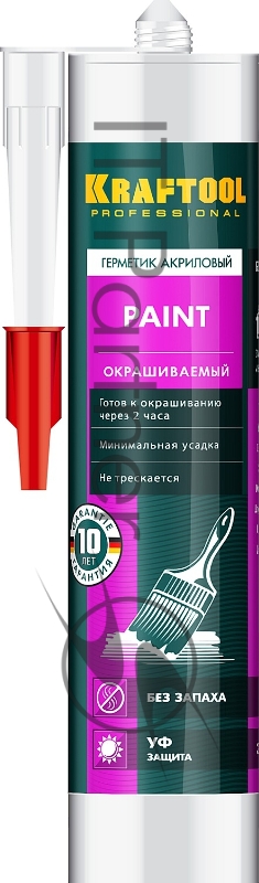 Герметик акриловый KRAFTOOL 41251-0 белый, 300мл