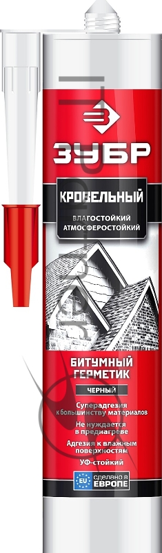 Герметик битумный ЗУБР черный, 280мл