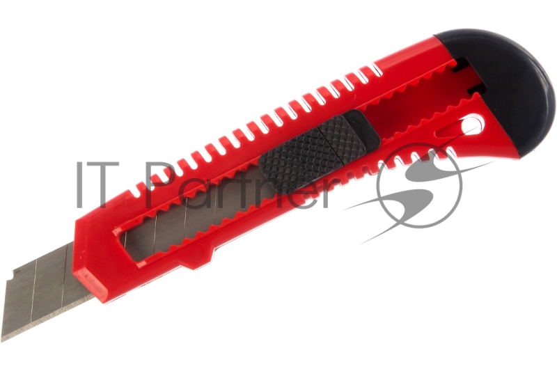 Нож ЗУБР 09155_z01 из АБС пластика со сдвижным фиксатором АБС-18, сегмент. лезвия 18 мм,