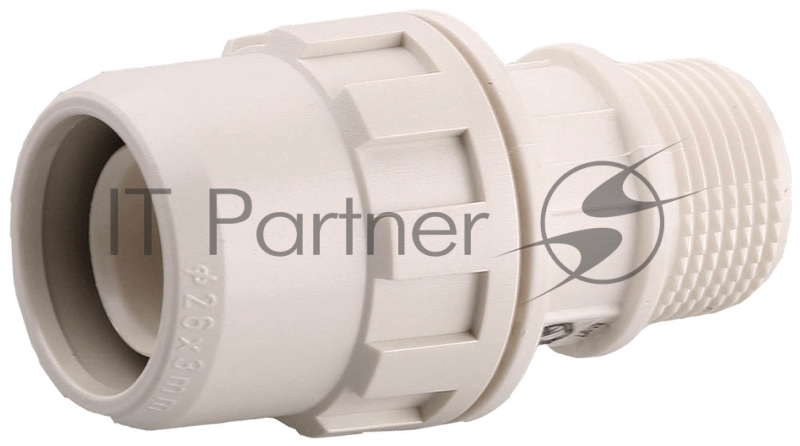 Муфта ЗУБР ШиреФит соединительная, штуцер с гайкой - внешняя резьба, 32мм-1