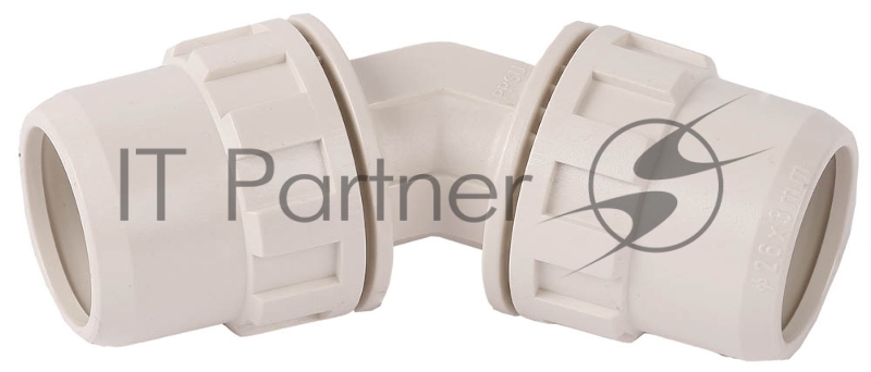 Соединитель ЗУБР ШиреФит угловой 45° штуцер с гайкой - штуцер с гайкой, 20мм