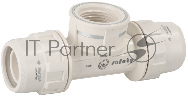 Тройник ЗУБР ШиреФит переходной штуцер с гайкой - внутренняя резьба - штуцер с гайкой, 32мм-1-32мм