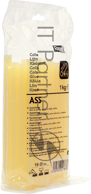 Профессиональный высокопрочный клеевой стержень RAPID d12 x 190 мм, 1 кг