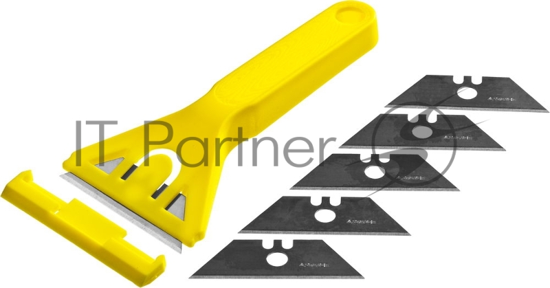 Набор STAYER STANDARD: Скребок пластмассовый с 5 лезвиями, 50мм