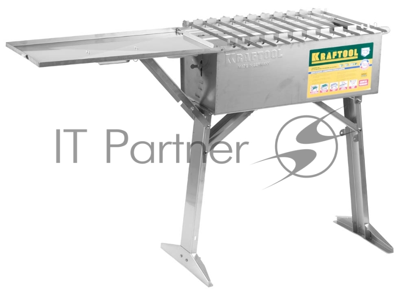 Мангал KRAFTOOL EXPERT переносной с автоматическим вращением шампуров, 300x600x800мм