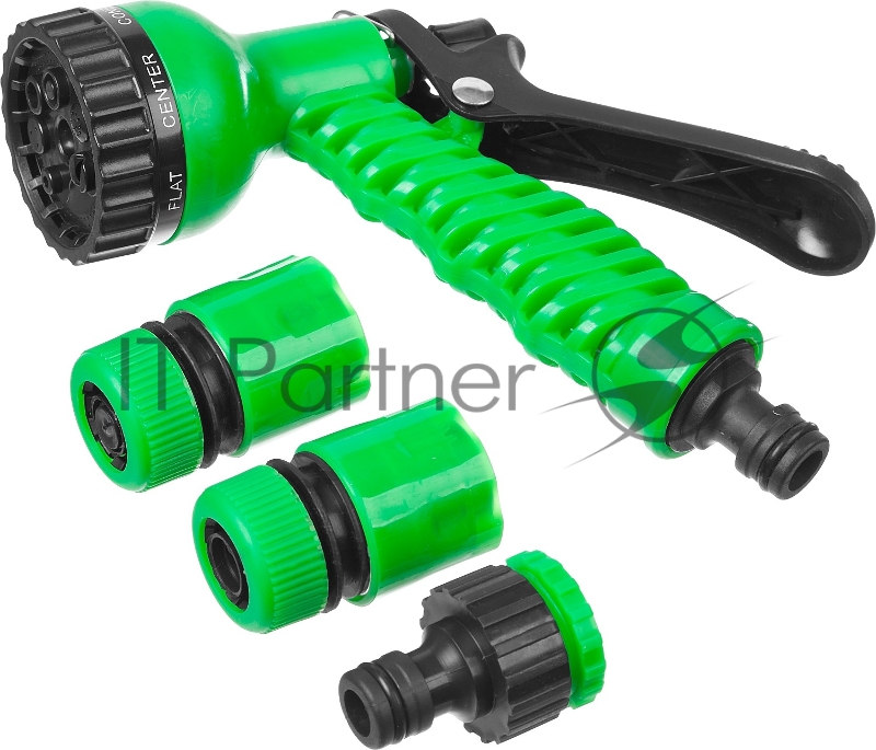 Набор поливочный РОСТОК PH-12 пистолет с 7 режимами, комплект соединительной артматуры 1/2, пластиковый