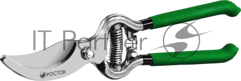 Секатор PC-19 цельнокованый, с овальными рукоятками, плоскостной, 200 мм, РОСТОК