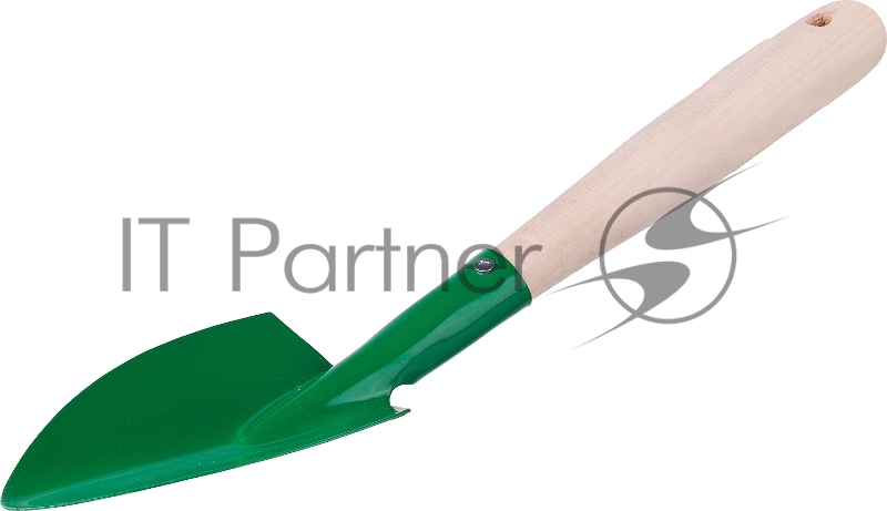 Совок посадочный РОСТОК с деревянной ручкой, широкий, рабочая часть 120мм