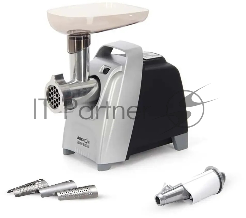 Мясорубка Аксион М 62.04 черный-серебристый