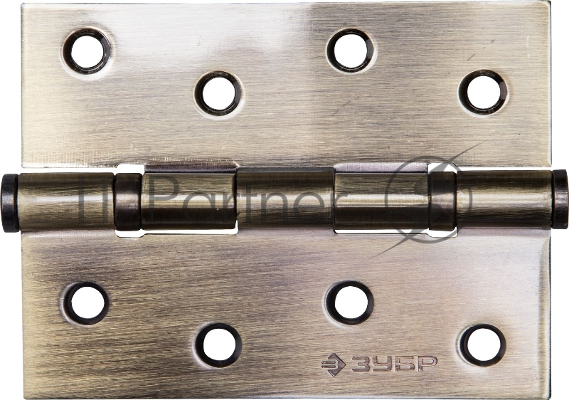 Петля универсальная ЗУБР ЭКСПЕРТ, 2 подшипника, цвет латунь (PB), с крепежом, 125х75х2,5мм, 2 шт