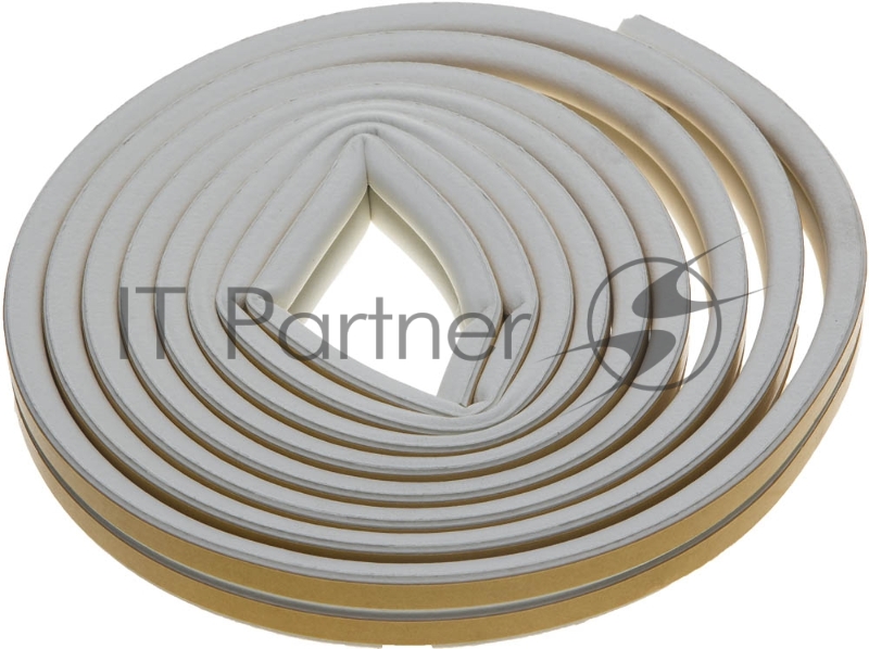 Уплотнитель ЗУБР резиновый самоклеящийся, профиль D, белый, 6м